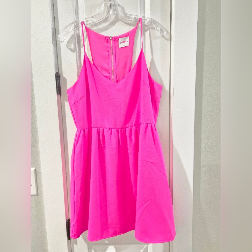 Buddy Love, Misty May Hot Pink Dress, size L